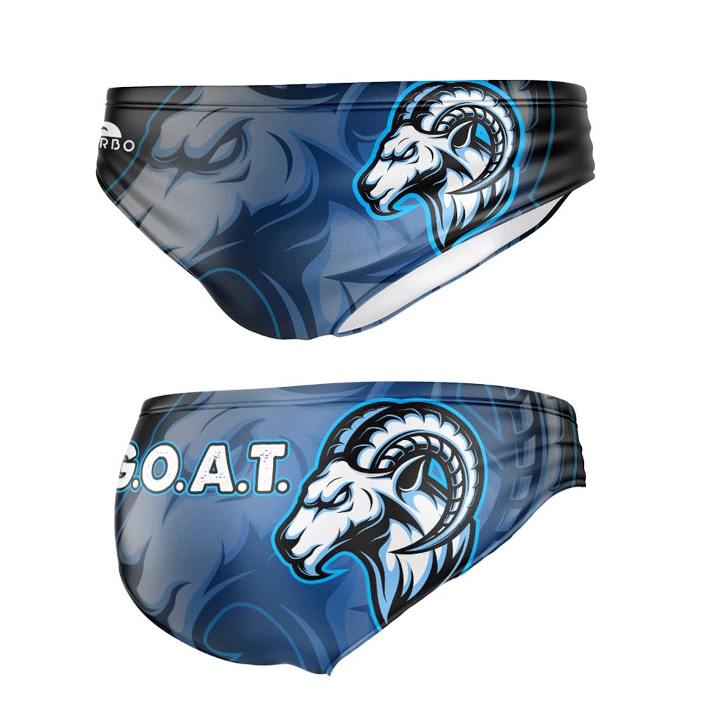 Turbo Men's Water Polo Brief- G.O.A.T.