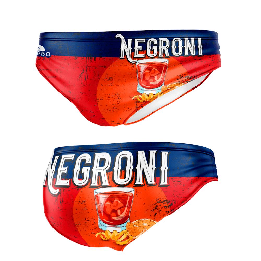 Turbo Men's Water Polo Brief- Negroni
