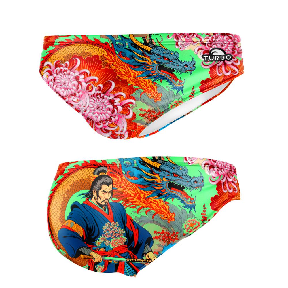 Turbo Men's Water Polo Brief- Sunset Samurai