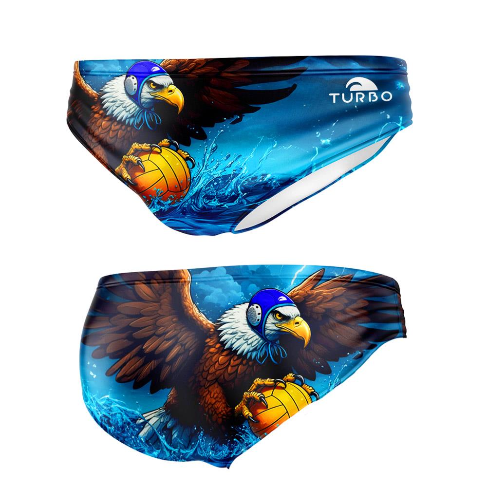 Turbo Men's Water Polo Brief- Eagle Ball