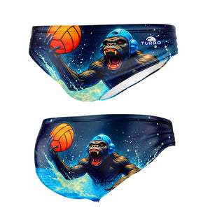 Turbo Men's Water Polo Brief- Gorilla Ball