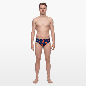 Turbo Men's Water Polo Brief- Number 9