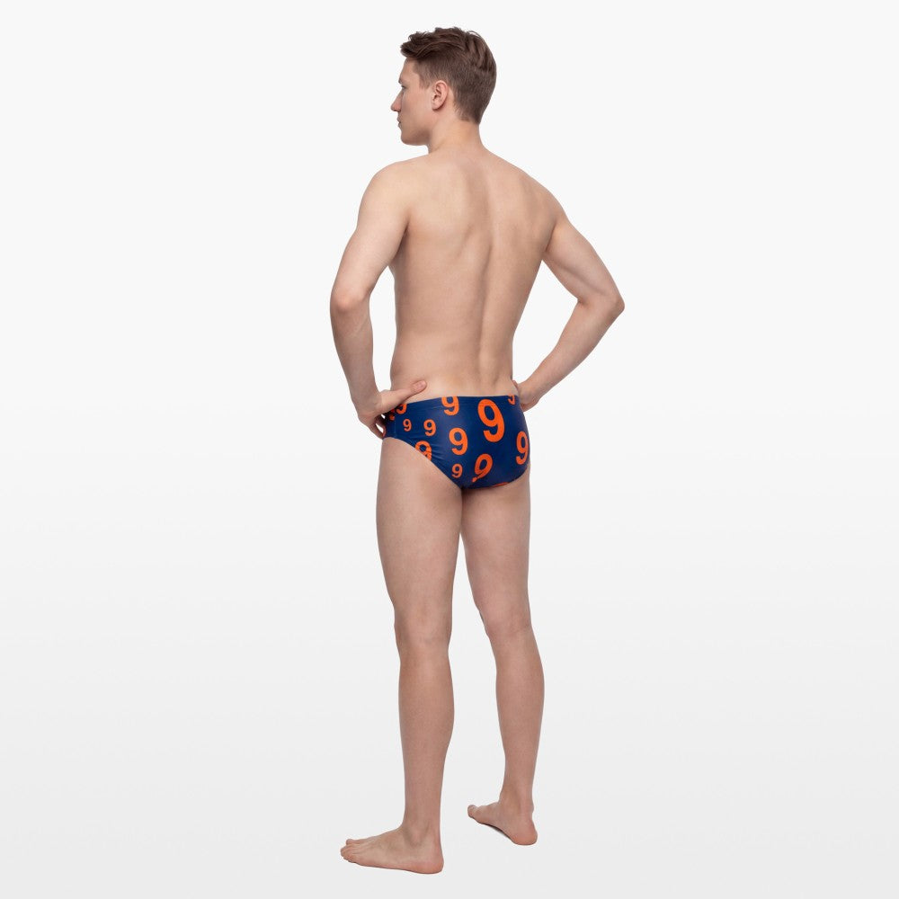 Turbo Men's Water Polo Brief- Number 9