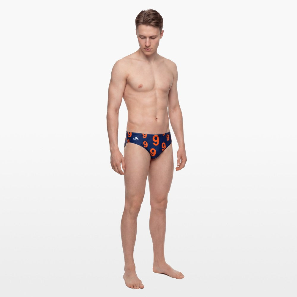 Turbo Men's Water Polo Brief- Number 9
