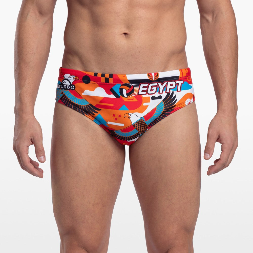 Turbo Men's Water Polo Brief- Egypt