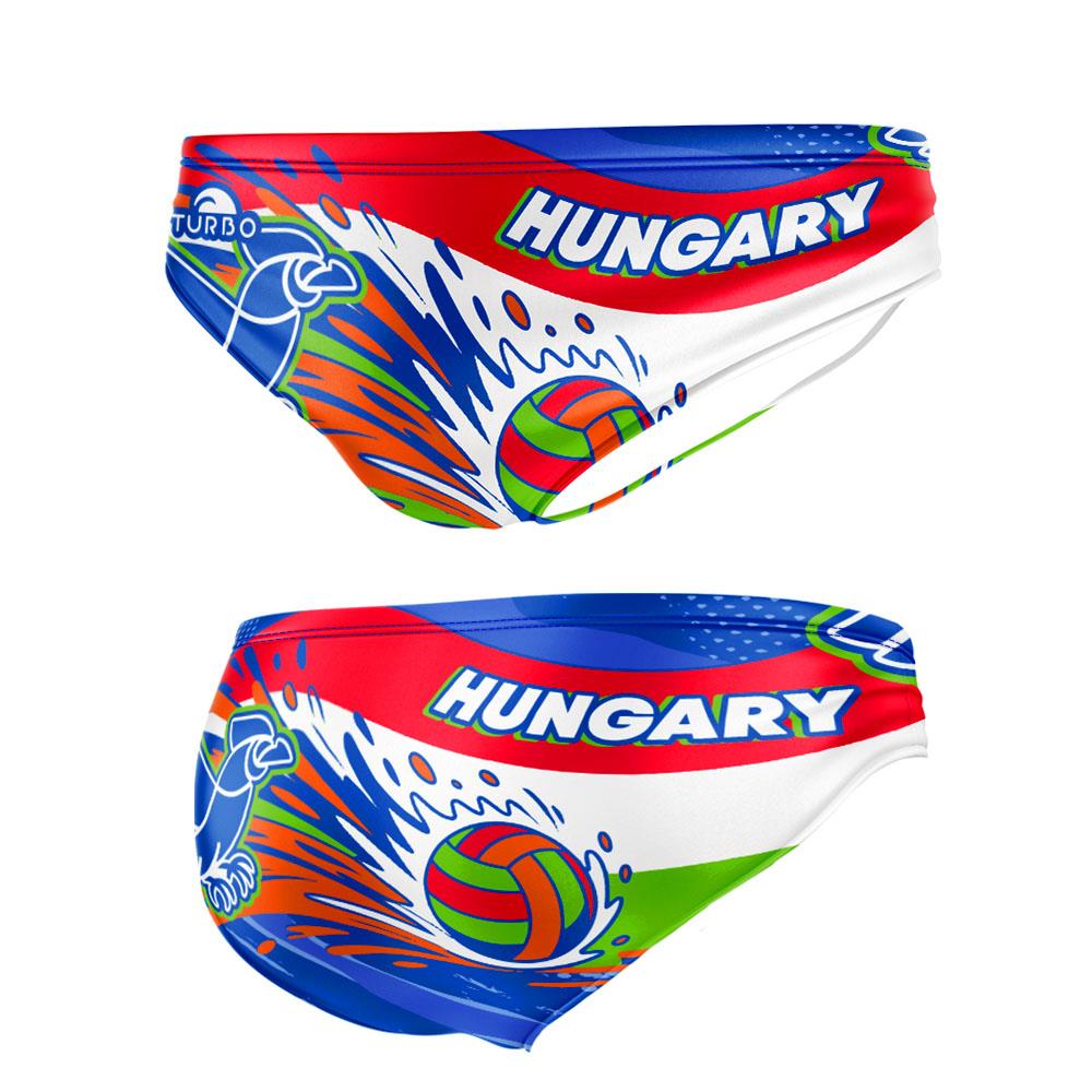 Turbo Men's Water Polo Brief- Hungary Water Polo Ball