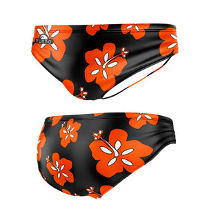 Turbo Men's Water Polo Brief- Hawaiian Flowers