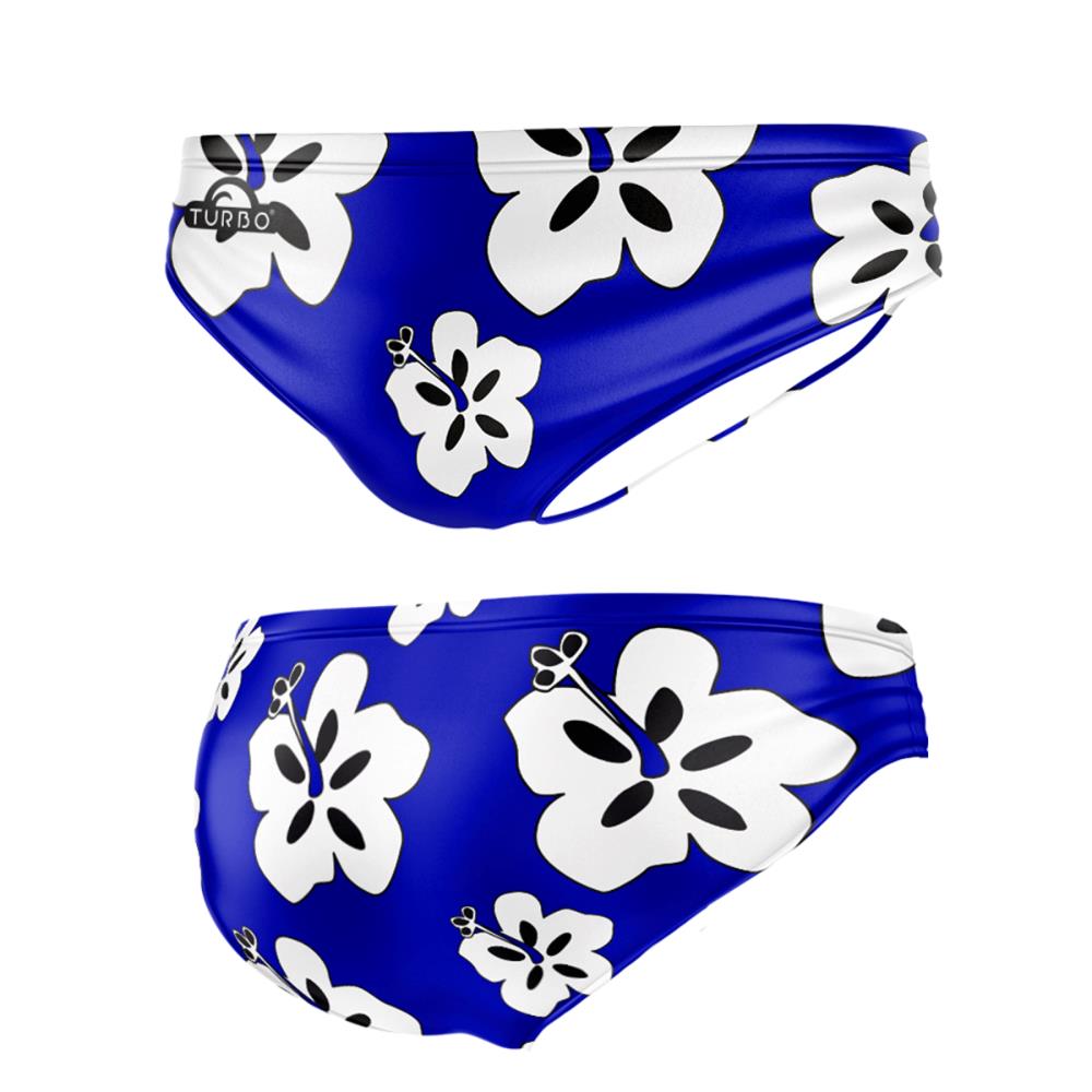 Turbo Men's Water Polo Brief- Hawaiian Flowers