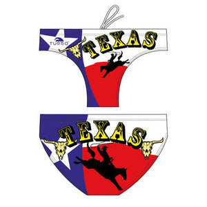 Turbo Men's Water Polo Brief- Texas Forever
