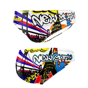 Turbo Men's Water Polo Brief- New York