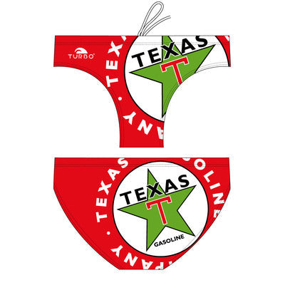 Turbo Men's Water Polo Brief- Texas Gasoline