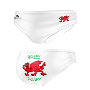 Turbo Men's Water Polo Brief- Wales Rugby