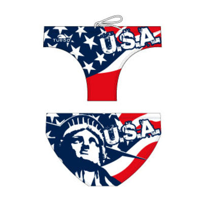 Turbo Men's Water Polo Brief- Liberty USA
