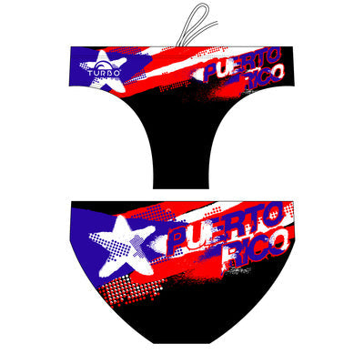 Turbo Men's Water Polo Brief- Puerto Rico