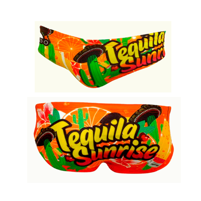 Turbo Men's Water Polo Brief- Tequila Sunrise