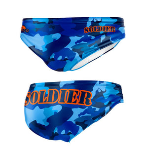 Turbo Men's Water Polo Brief- Soldier