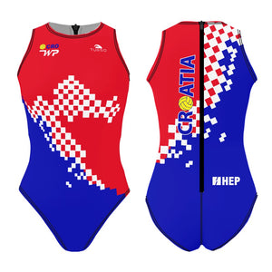 TURBO Women's Comfort Water Polo Swimsuit- Croatia