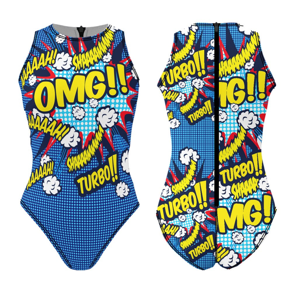 TURBO Women's Comfort Water Polo Swimsuit- OMG
