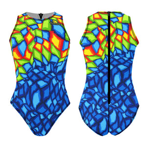 TURBO Women's Comfort Water Polo Swimsuit- Crystal