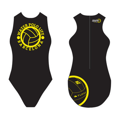 TURBO Women's Comfort Water Polo Swimsuit- Barcelona Life