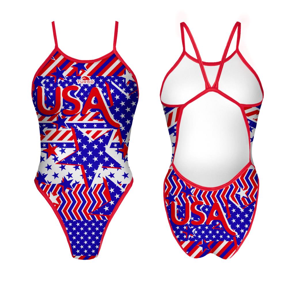 Turbo Women's Revolution Swimsuit- USA Star