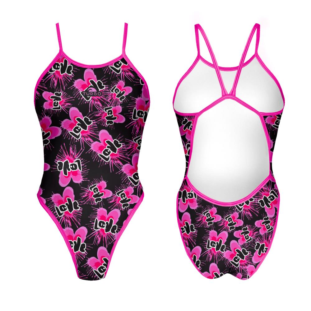 Turbo Women's Revolution Swimsuit- Double Heart