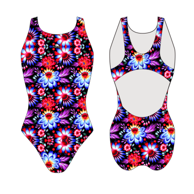 Turbo Women's Wide Strap - Black Flower