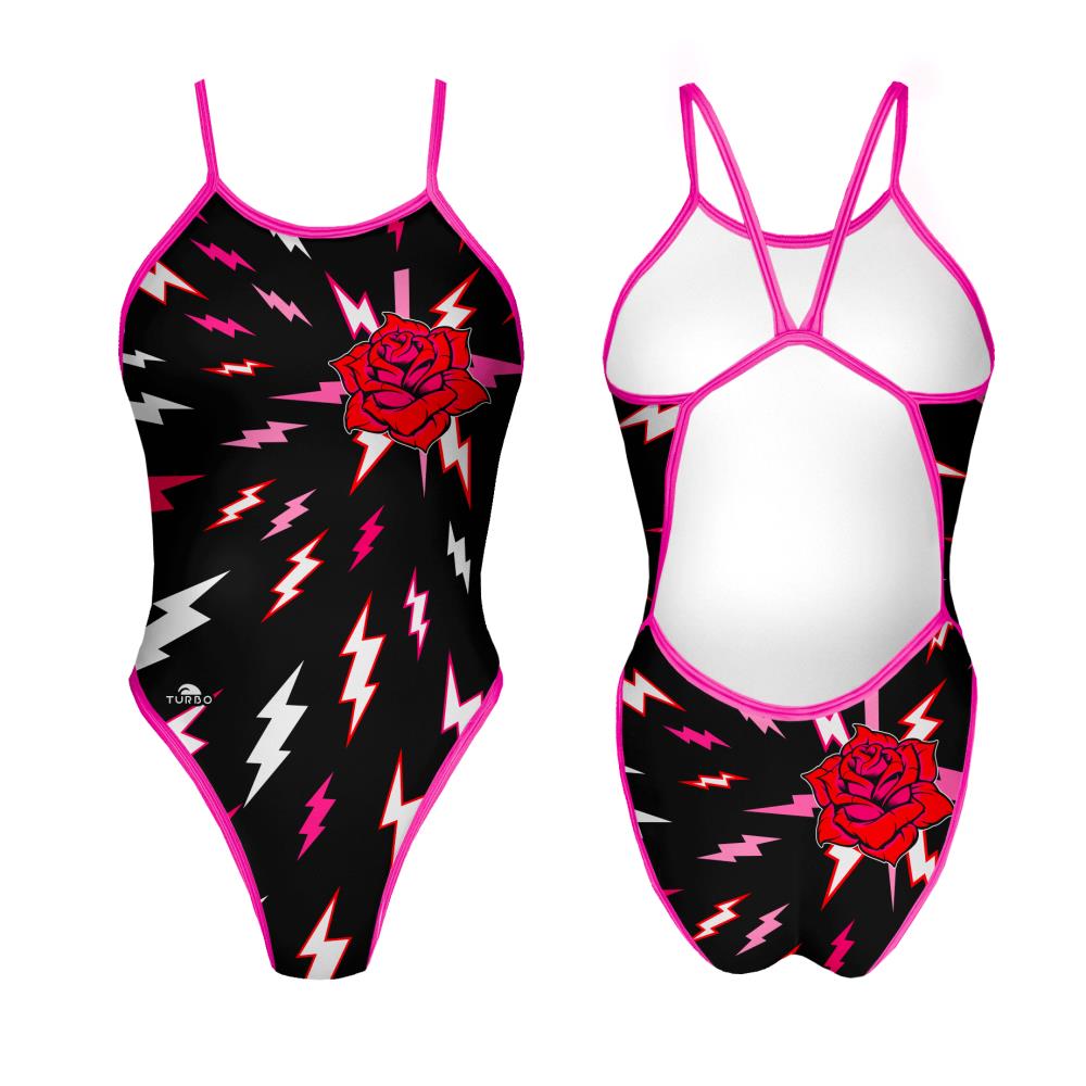Turbo Women's Revolution Swimsuit- Lightening Roses
