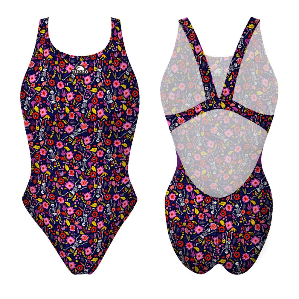 Turbo Women's Wide Strap Swimsuit Skeleton