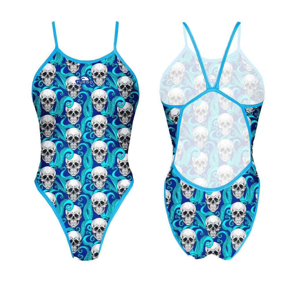 Turbo Women's Revolution Swimsuit- Skull Octopus