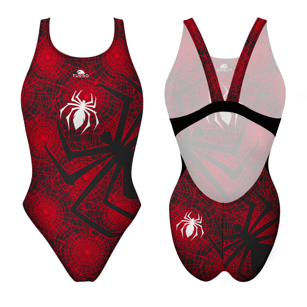 Turbo Women's Wide Strap Swimsuit Net Spider