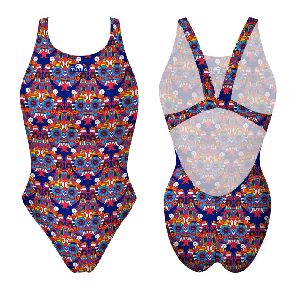 Turbo Women's Wide Strap Swimsuit Masky-Masky