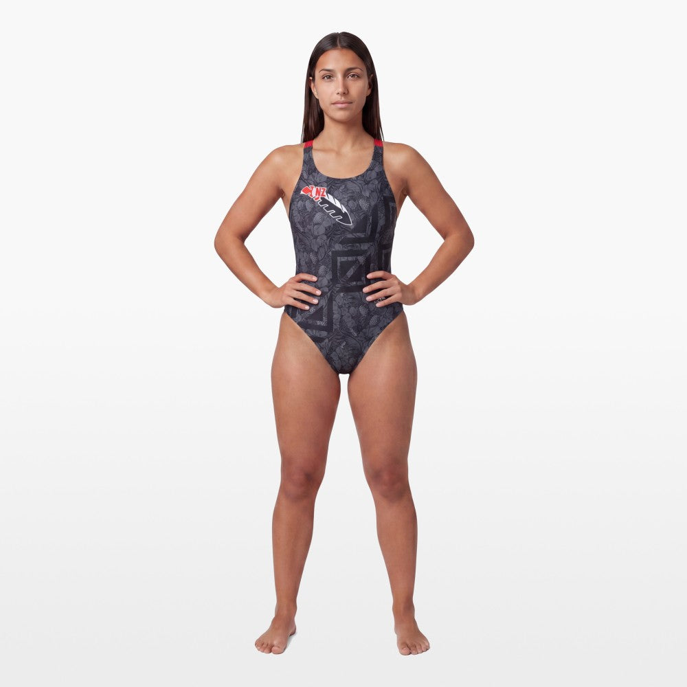 Turbo Women's Wide Strap Swimsuit Feather-Nz