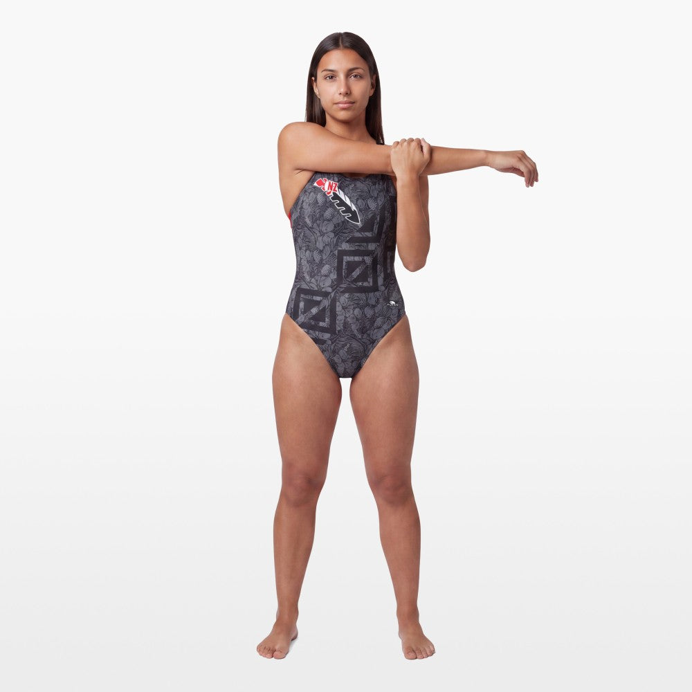 Turbo Women's Wide Strap Swimsuit Feather-Nz