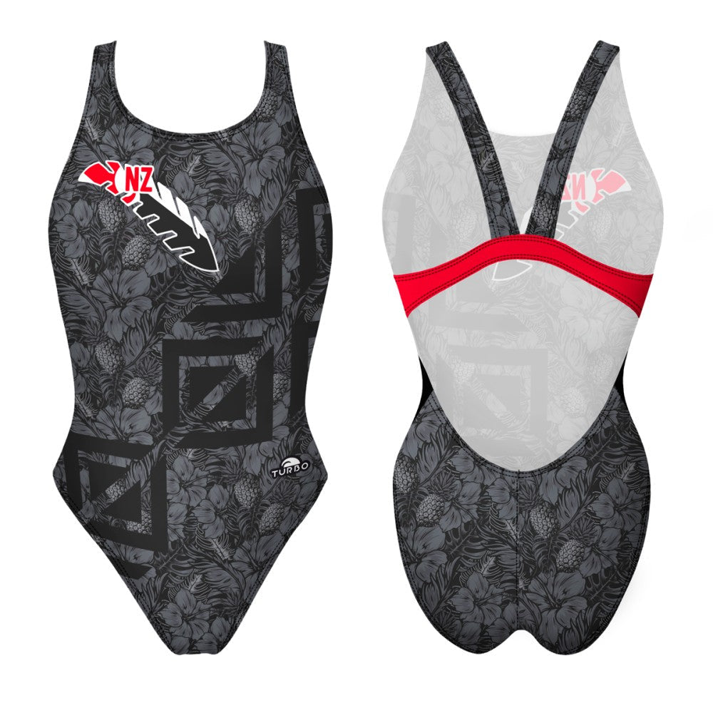 Turbo Women's Wide Strap Swimsuit Feather-Nz