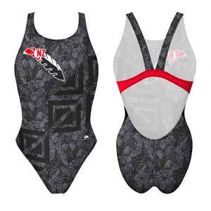 Turbo Women's Wide Strap Swimsuit Feather-Nz