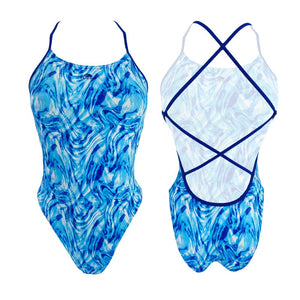 Turbo Women's Swimsuit Sirene Marble Blu