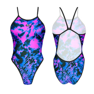 Turbo Women's Revolution Swimsuit- Neon Tiedye