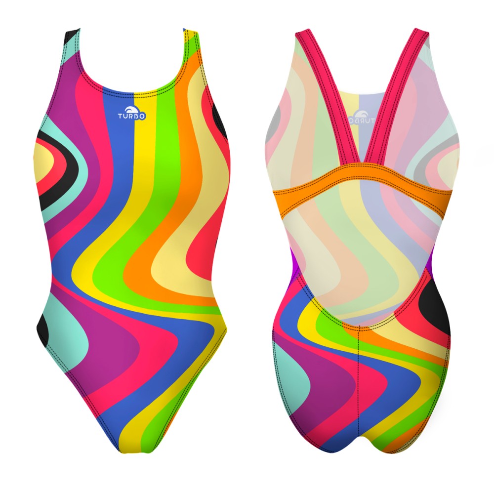 Turbo Women's Wide Strap Swimsuit Twist