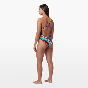Turbo Women's Wide Strap Swimsuit Face