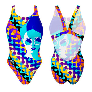 Turbo Women's Wide Strap Swimsuit Face