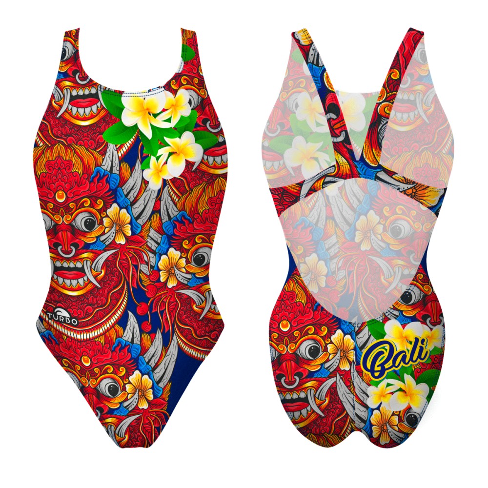 Turbo Women's Wide Strap Swimsuit Bali Flower