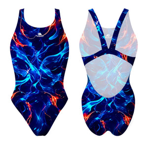 Turbo Women's Wide Strap Swimsuit Bluelectric