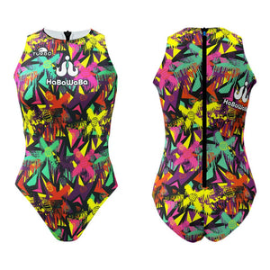 TURBO Women's Comfort Water Polo Swimsuit- HabaWaba Grafitti