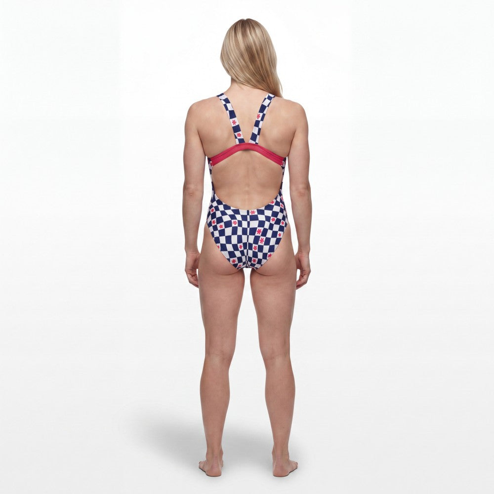Turbo Women's Wide Strap Swimsuit Go Usa
