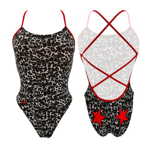 Turbo Women's Swimsuit Sirene Leopard Stars