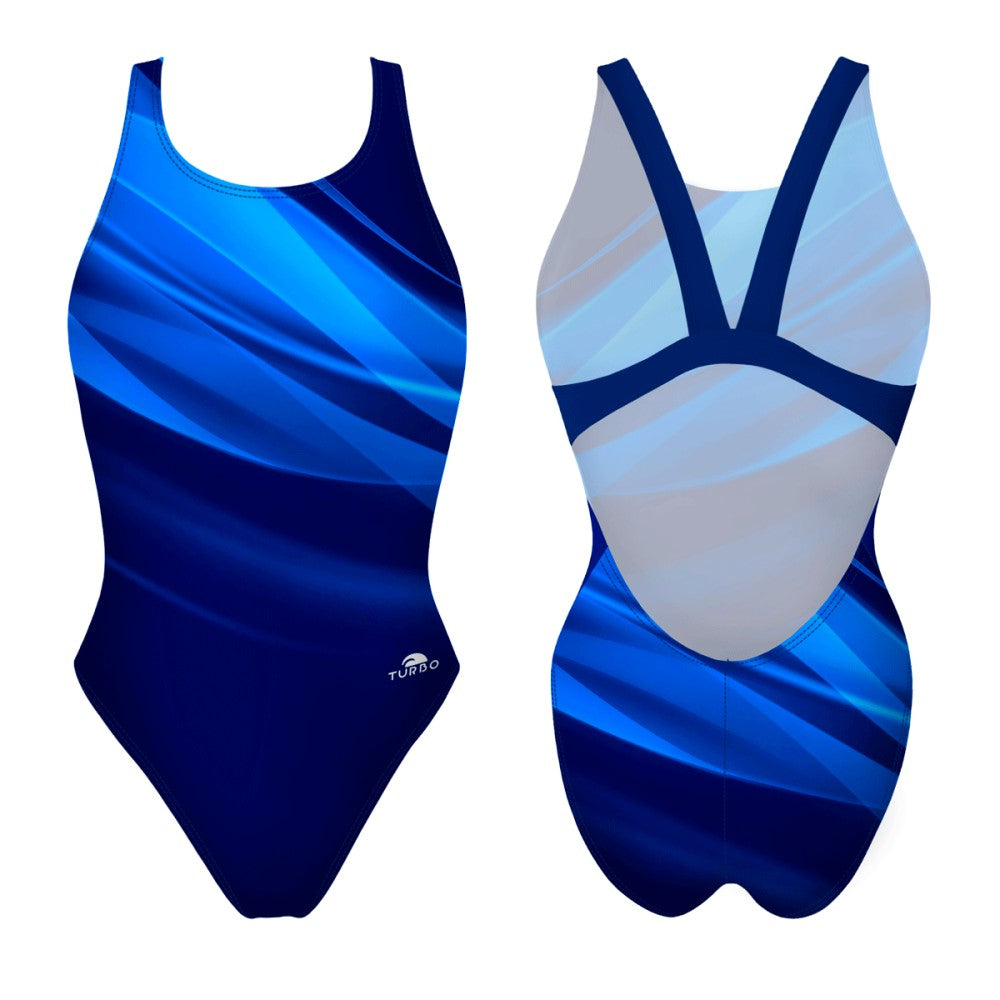 Turbo Women's Wide Strap Swimsuit Luminous Waves