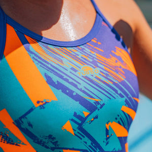 Turbo Women's Kraken Swimsuit- Fast Fire