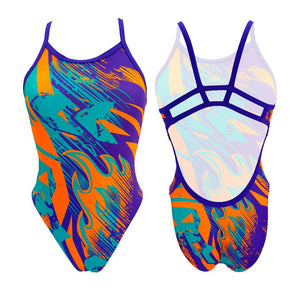 Turbo Women's Kraken Swimsuit- Fast Fire