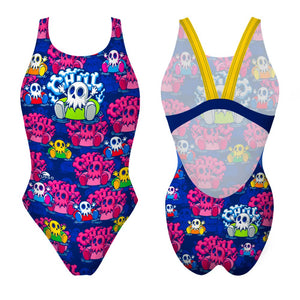 Turbo Women's Wide Strap Swimsuit Pantom Chill